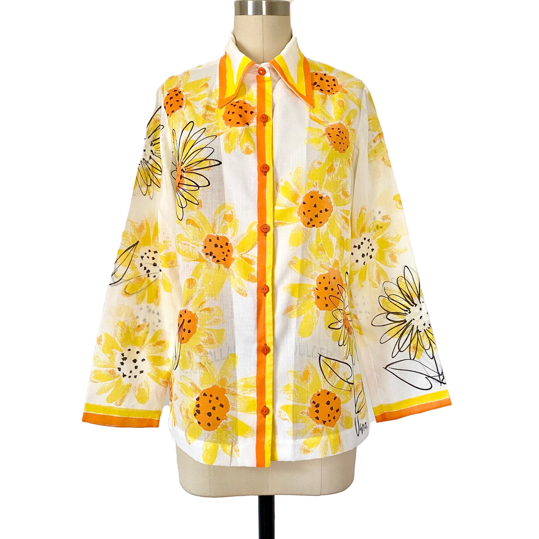 Vintage 60 PRESTIGE CLOTHES CHAS LIEBERMAN & BROS Yellow Fabric