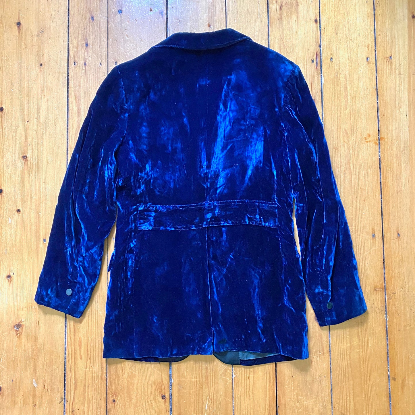 1970s Rockabilly Velvet Blazer Smoking Jacket Vintage Tuxedo Jacket Great Gatsby Casablanca Crushed Velvet M/sm W/med