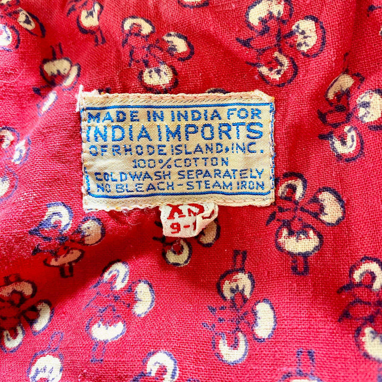 1970s India Imports of RI Vintage Hippy Maxi Dress