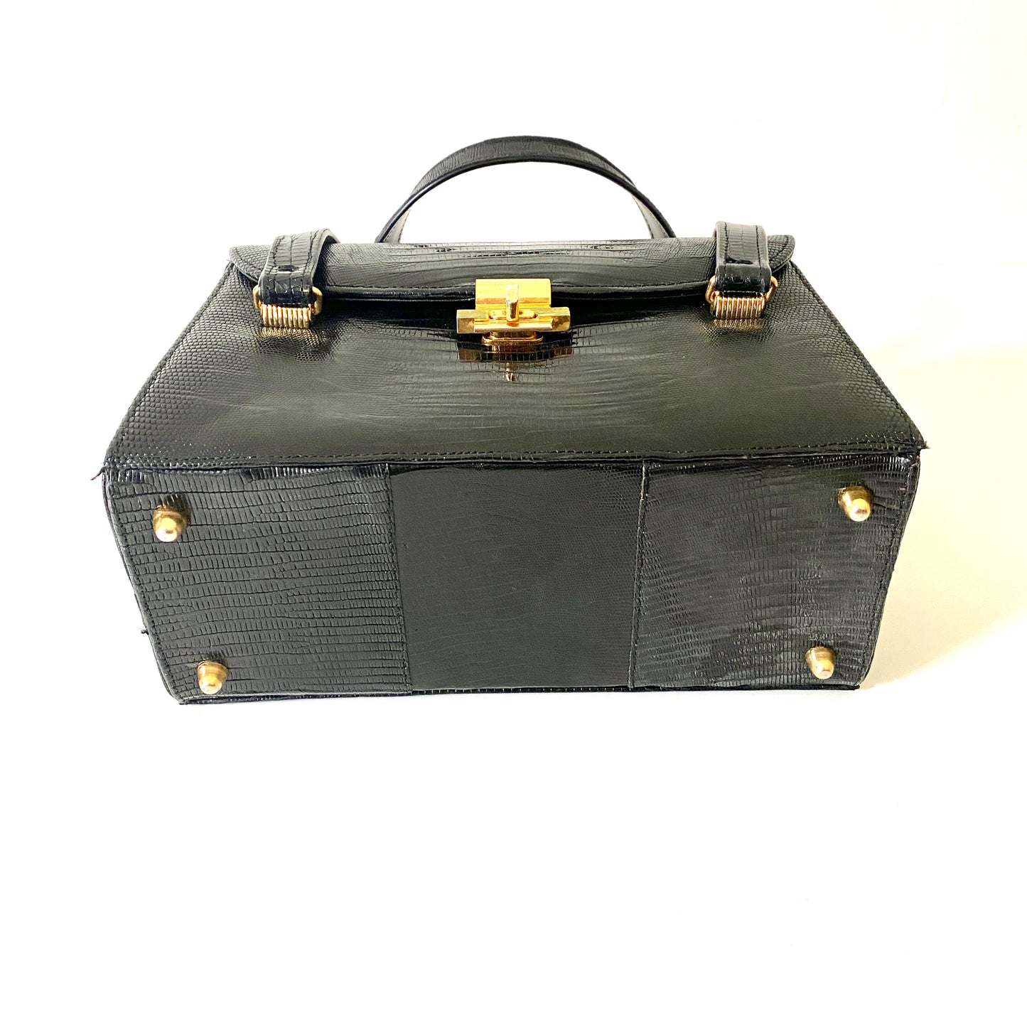 1950s LIZARD TREASURE CHEST Vintage Mid Century Palizzio Purse