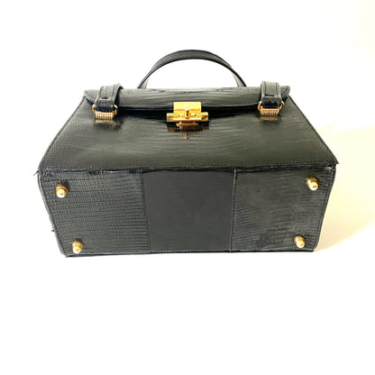 1950s LIZARD TREASURE CHEST Vintage Mid Century Palizzio Purse