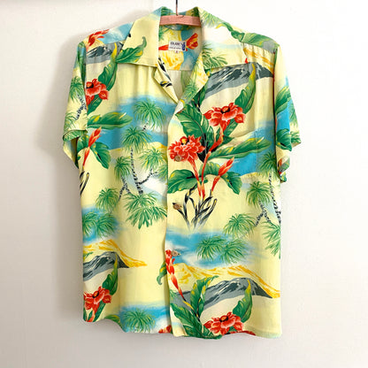 Vintage 1980’s Hutspah Tropical Rayon Shirt