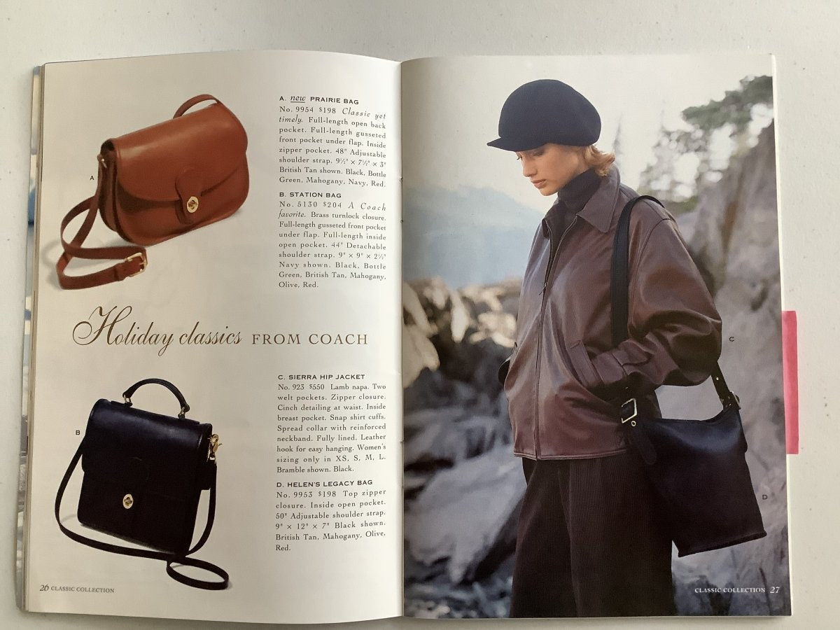 Coach rare vintage mini belt crossbody purse/bag british tan